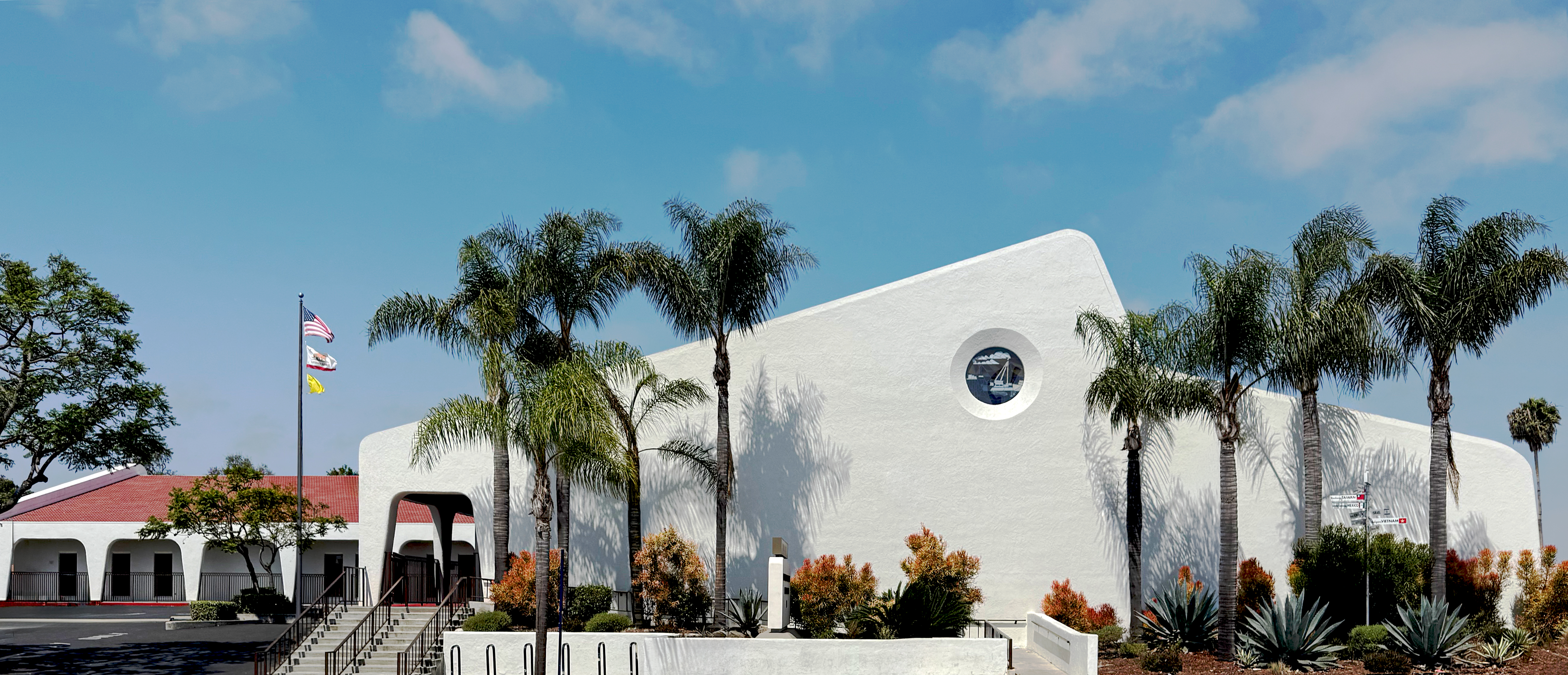 library facade