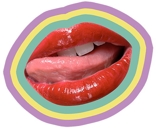 Lips with borders